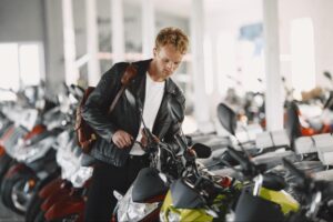 motorcycles in a moto shop