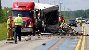 Accident of a truck