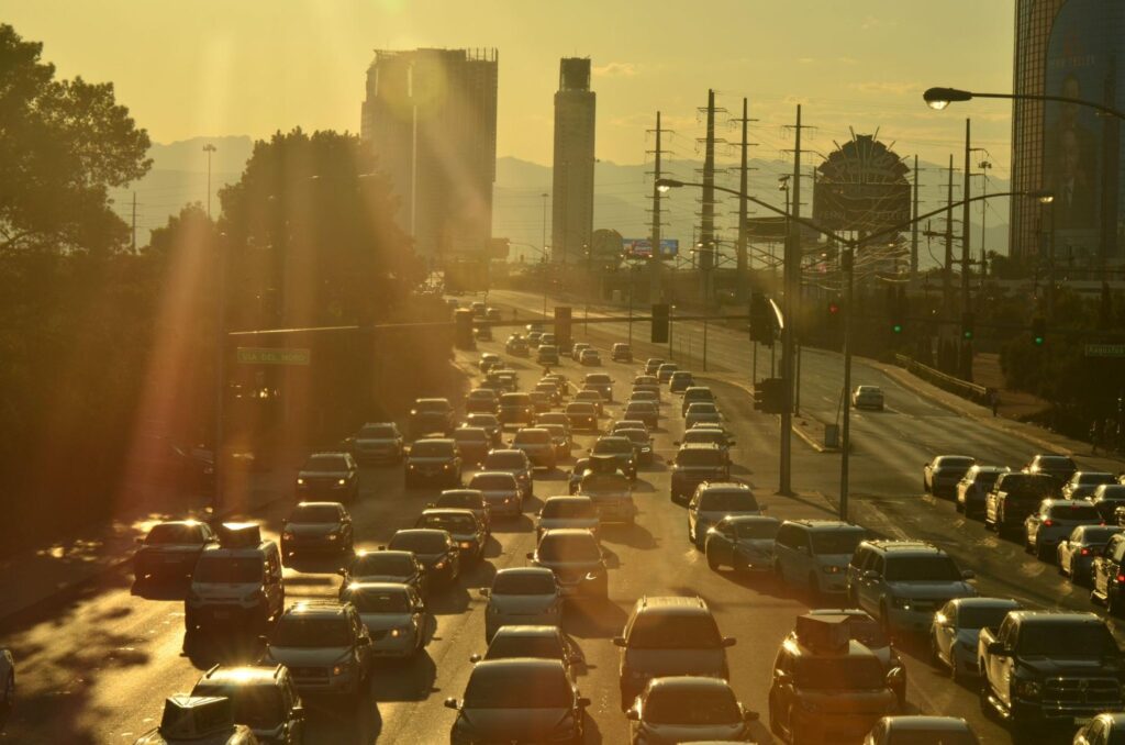 view of Atlanta traffic