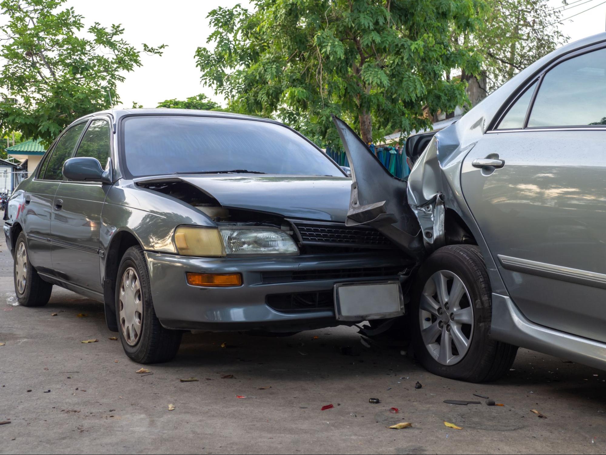 Accident of two cars