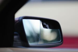 Broken Side Mirror of a Car